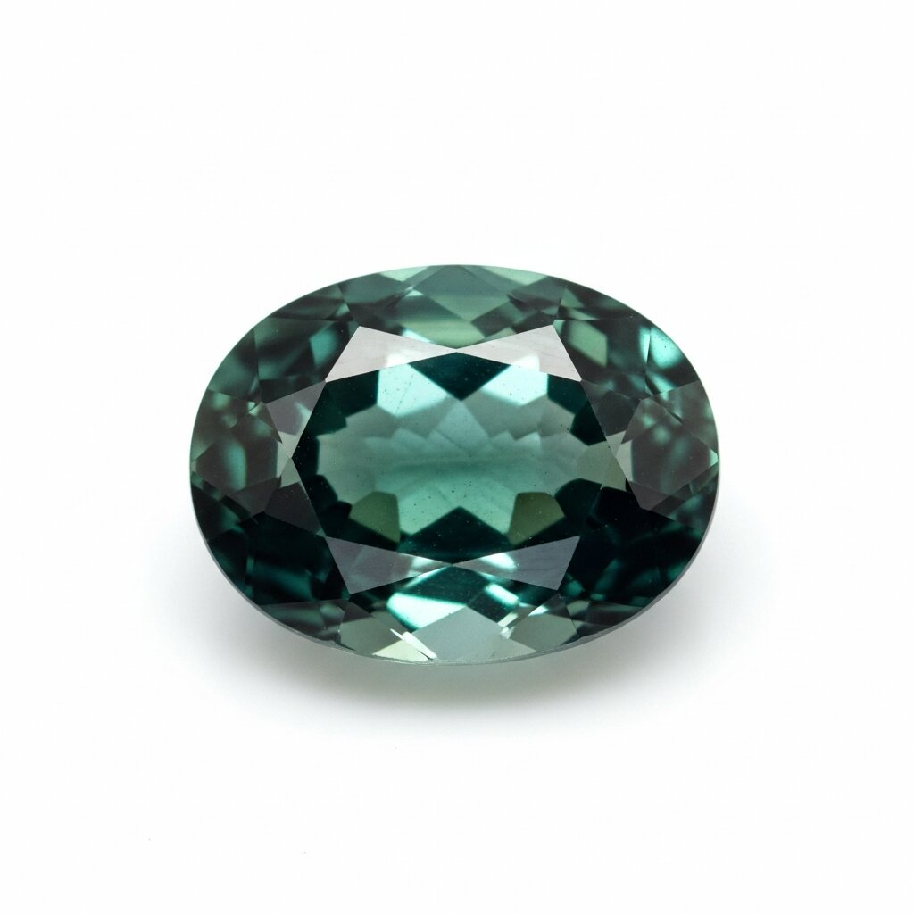 Color-Change Alexandrite, Oval Cut, 1ct