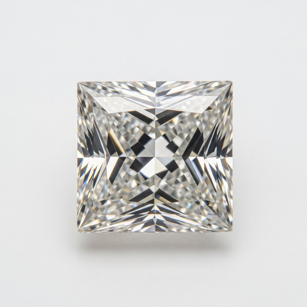 White Diamond, Princess Cut, 1.5ct